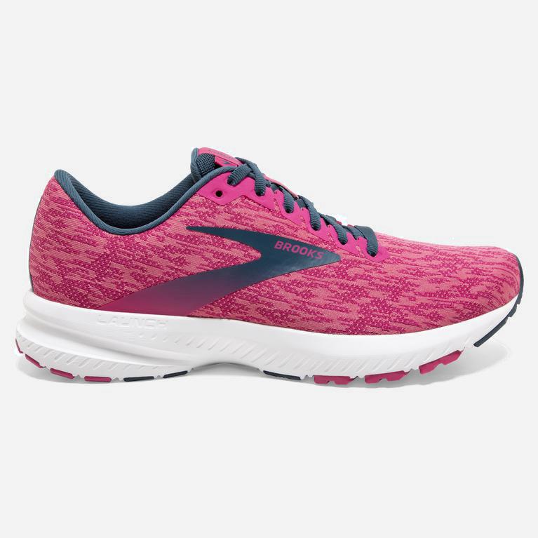 Brooks Launch 7 Womens Road Running Shoes - Pink/Beetroot/Majolica - Philippines (904632AVK)